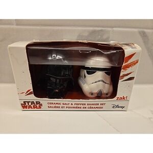 zak! Star Wars Darth Vader & Stormtrooper Ceramic Salt & Pepper Shaker Set